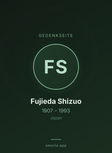 Gedenkportrait von Fujieda Shizuo