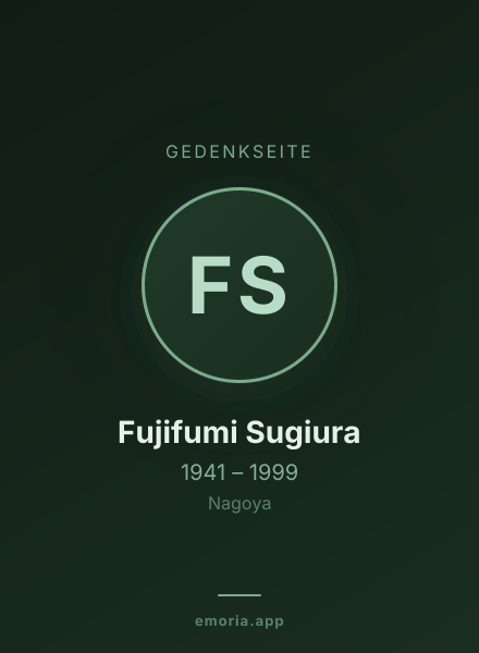 Gedenkportrait von Fujifumi Sugiura