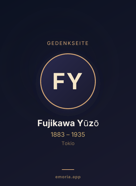 Gedenkportrait von Fujikawa Yūzō