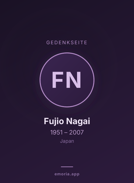 Gedenkportrait von Fujio Nagai