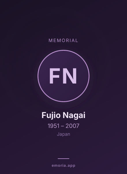 Memorial portrait of Fujio Nagai