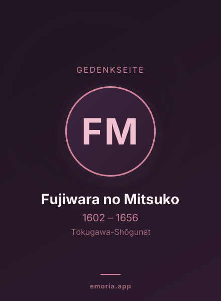Gedenkportrait von Fujiwara no Mitsuko