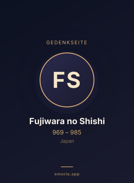 Gedenkportrait von Fujiwara no Shishi