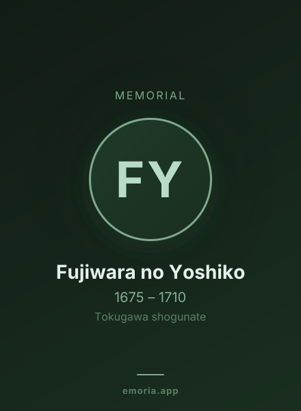 Memorial portrait of Fujiwara no Yoshiko