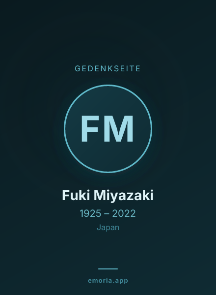 Gedenkportrait von Fuki Miyazaki