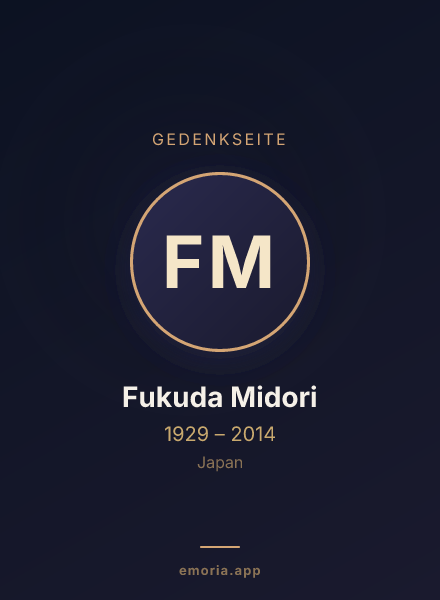 Gedenkportrait von Fukuda Midori