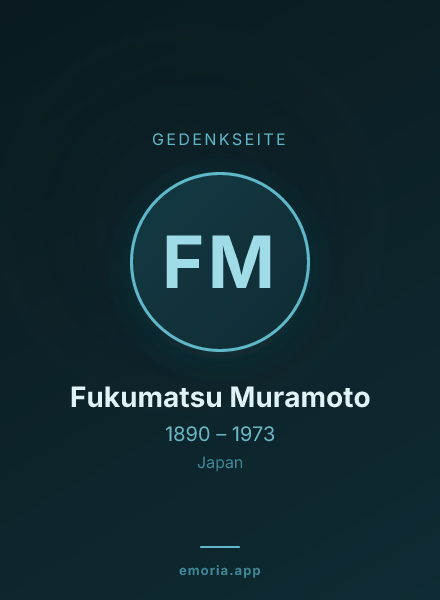 Gedenkportrait von Fukumatsu Muramoto
