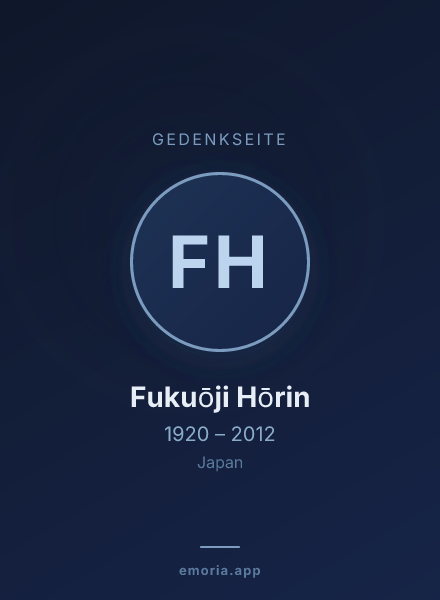 Gedenkportrait von Fukuōji Hōrin