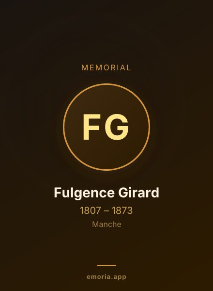 Memorial portrait of Fulgence Girard