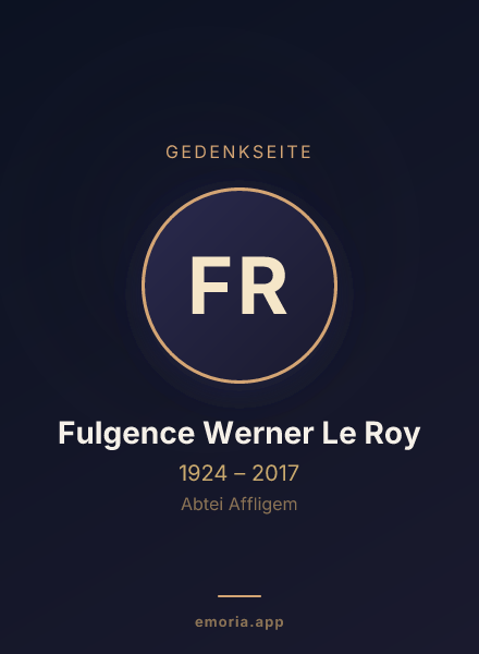 Gedenkportrait von Fulgence Werner Le Roy