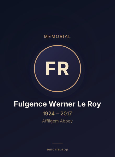 Memorial portrait of Fulgence Werner Le Roy