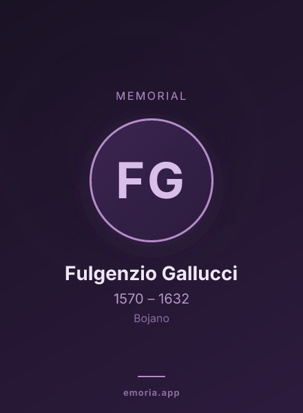 Memorial portrait of Fulgenzio Gallucci
