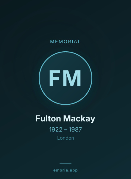 Memorial portrait of Fulton Mackay