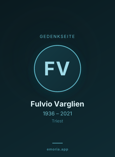 Gedenkportrait von Fulvio Varglien