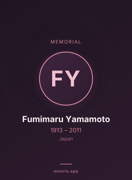 Memorial portrait of Fumimaru Yamamoto