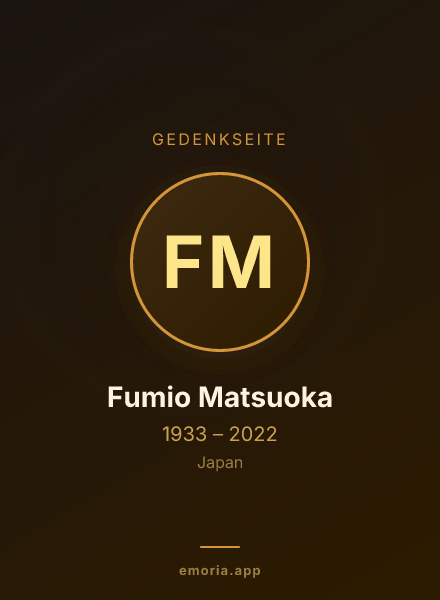 Gedenkportrait von Fumio Matsuoka