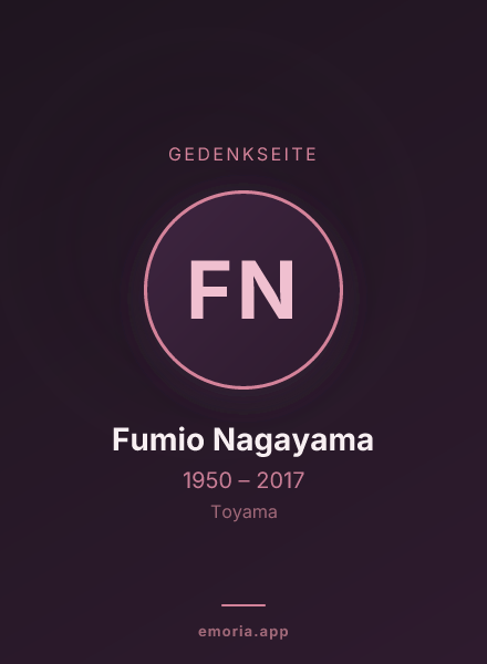 Gedenkportrait von Fumio Nagayama