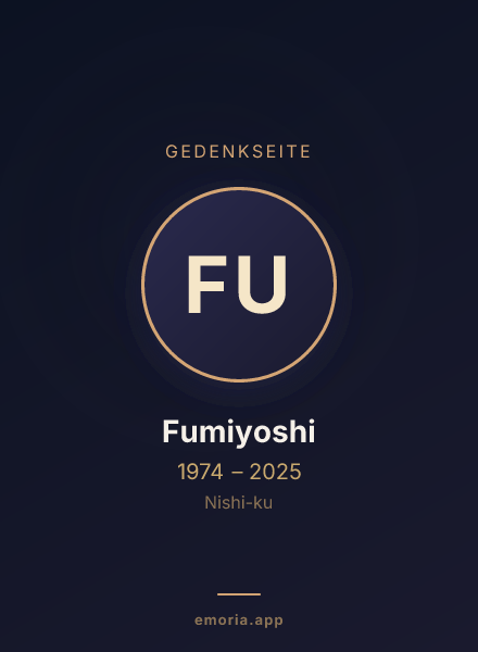 Gedenkportrait von Fumiyoshi