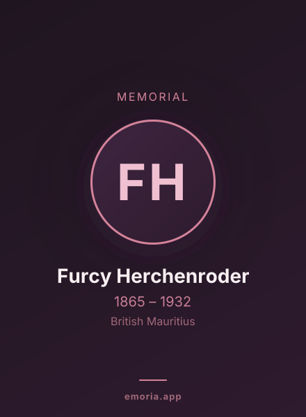 Memorial portrait of Furcy Herchenroder