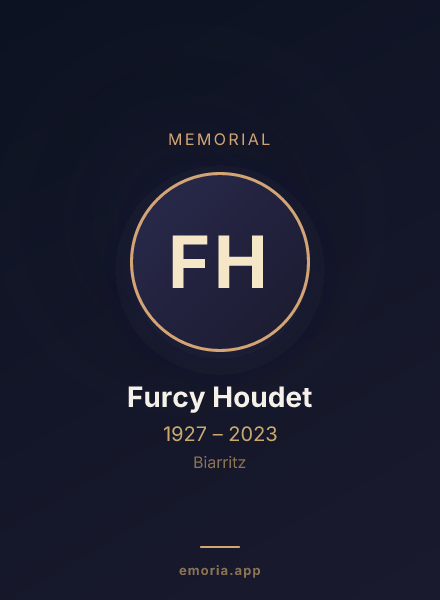 Memorial portrait of Furcy Houdet