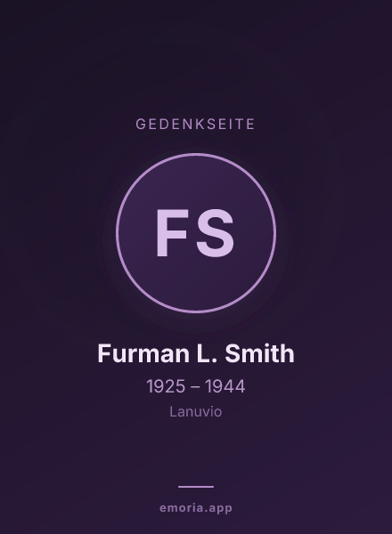 Gedenkportrait von Furman L. Smith