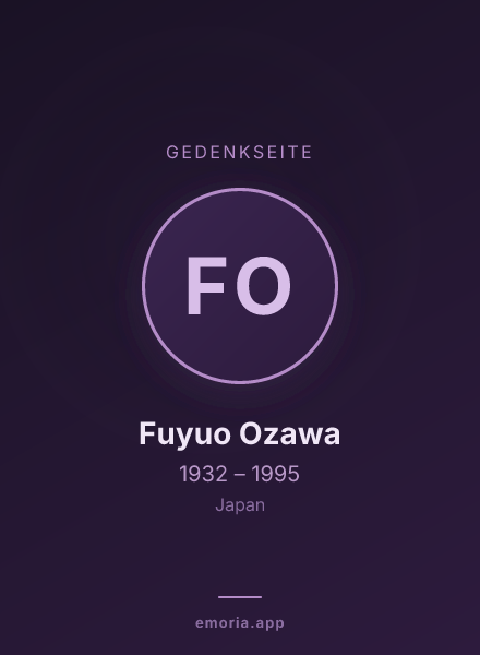 Gedenkportrait von Fuyuo Ozawa