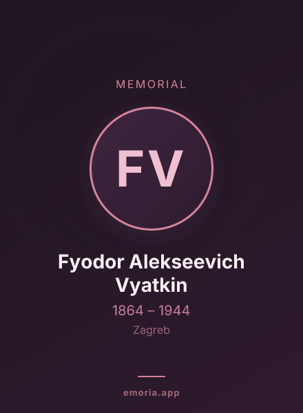 Memorial portrait of Fyodor Alekseevich Vyatkin