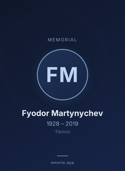 Memorial portrait of Fyodor Martynychev