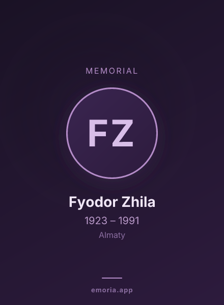 Memorial portrait of Fyodor Zhila
