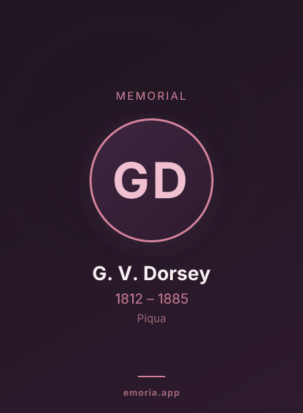 Memorial portrait of G. V. Dorsey