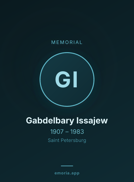 Memorial portrait of Gabdelbary Issajew