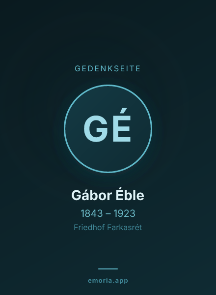 Gedenkportrait von Gábor Éble