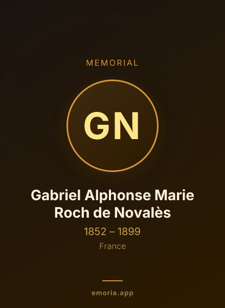 Memorial portrait of Gabriel Alphonse Marie Roch de Novalès