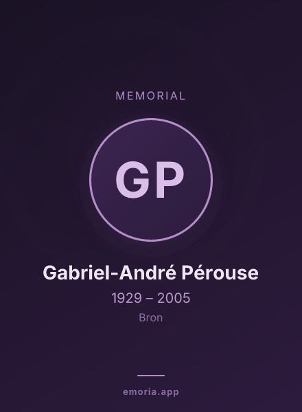 Memorial portrait of Gabriel-André Pérouse