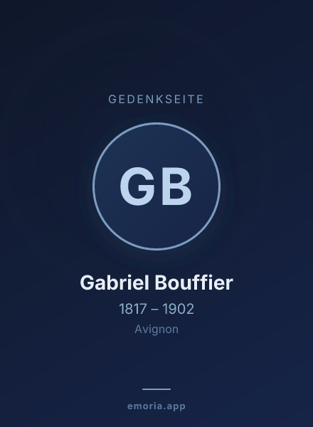 Gedenkportrait von Gabriel Bouffier