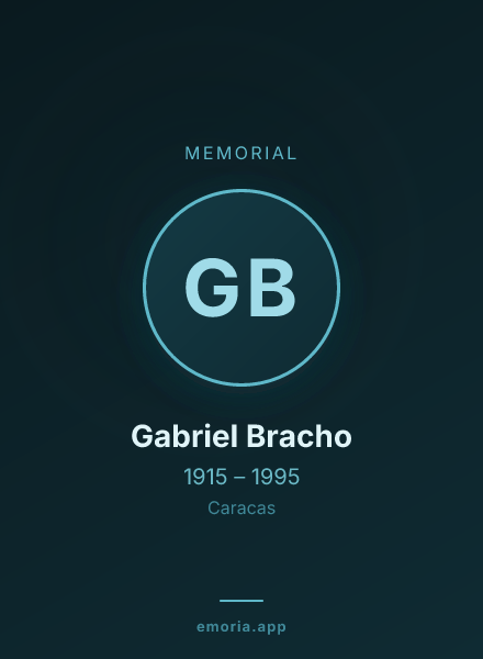Memorial portrait of Gabriel Bracho