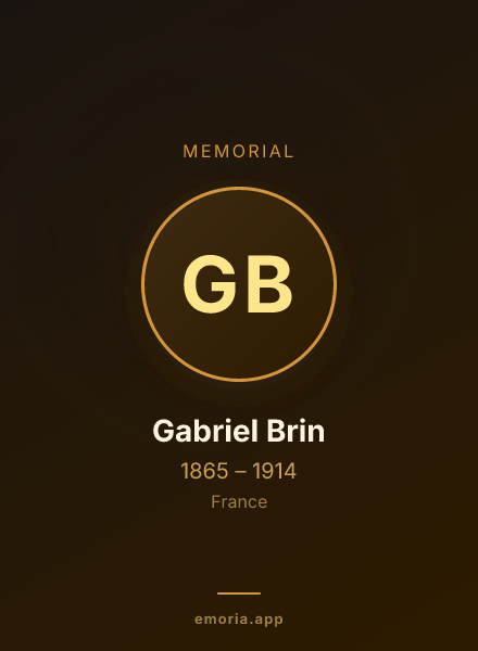 Memorial portrait of Gabriel Brin