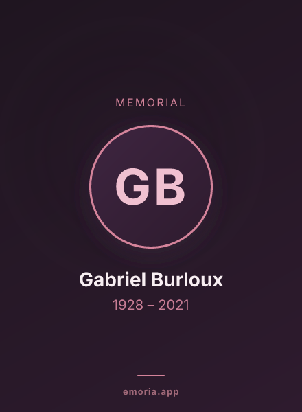 Memorial portrait of Gabriel Burloux