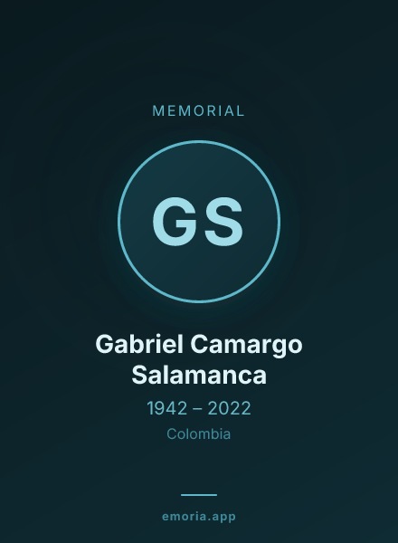 Memorial portrait of Gabriel Camargo Salamanca