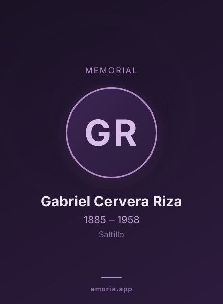 Memorial portrait of Gabriel Cervera Riza