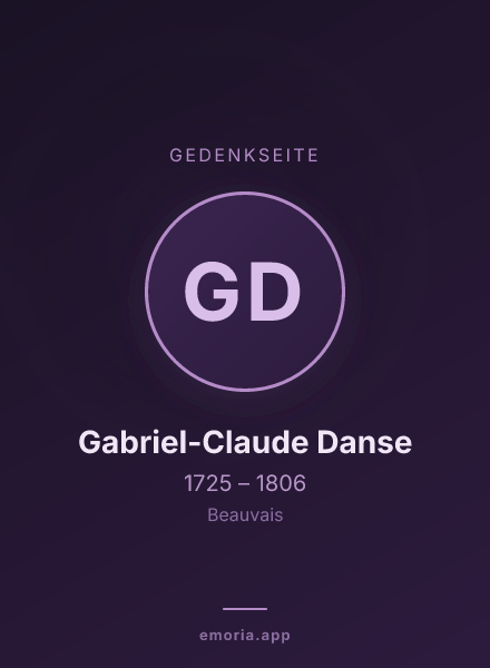 Gedenkportrait von Gabriel-Claude Danse