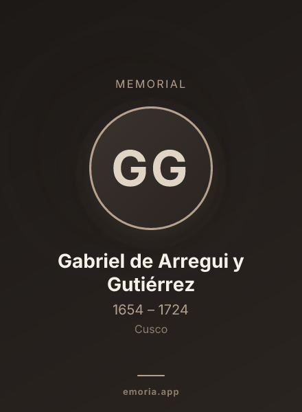 Memorial portrait of Gabriel de Arregui y Gutiérrez