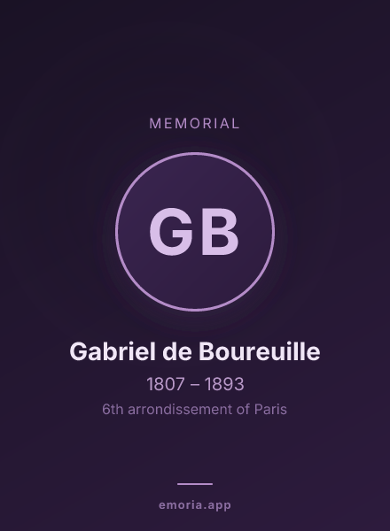 Memorial portrait of Gabriel de Boureuille