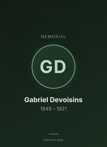 Memorial portrait of Gabriel Devoisins