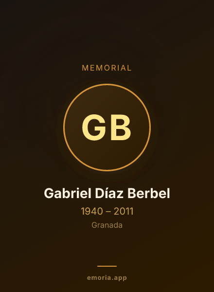 Memorial portrait of Gabriel Díaz Berbel