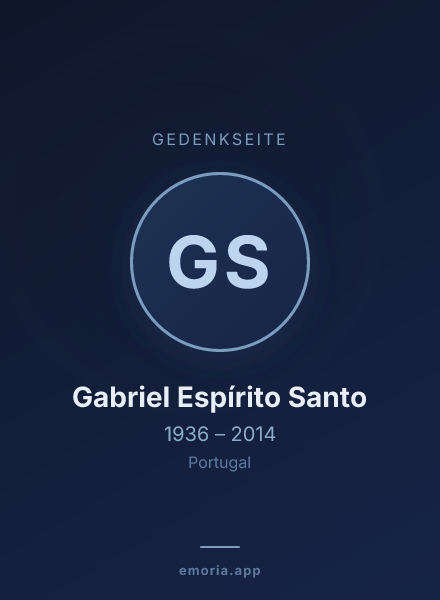 Gedenkportrait von Gabriel Espírito Santo