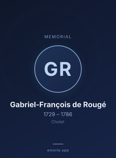 Memorial portrait of Gabriel-François de Rougé