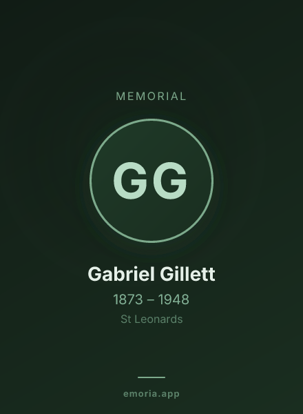 Memorial portrait of Gabriel Gillett