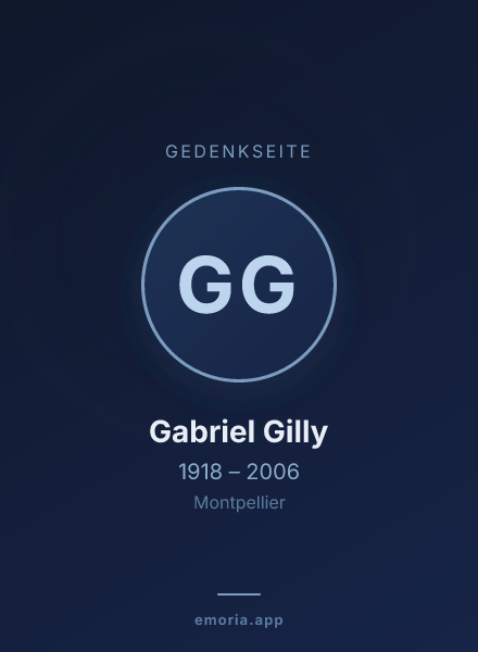 Gedenkportrait von Gabriel Gilly