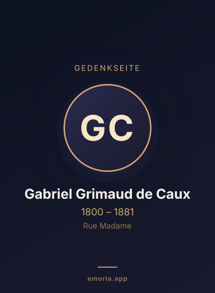 Gedenkportrait von Gabriel Grimaud de Caux